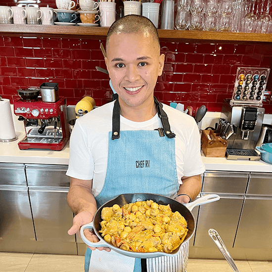 Chef RV’s Cheesy Pork Asado A creamy recipe for the holiday season